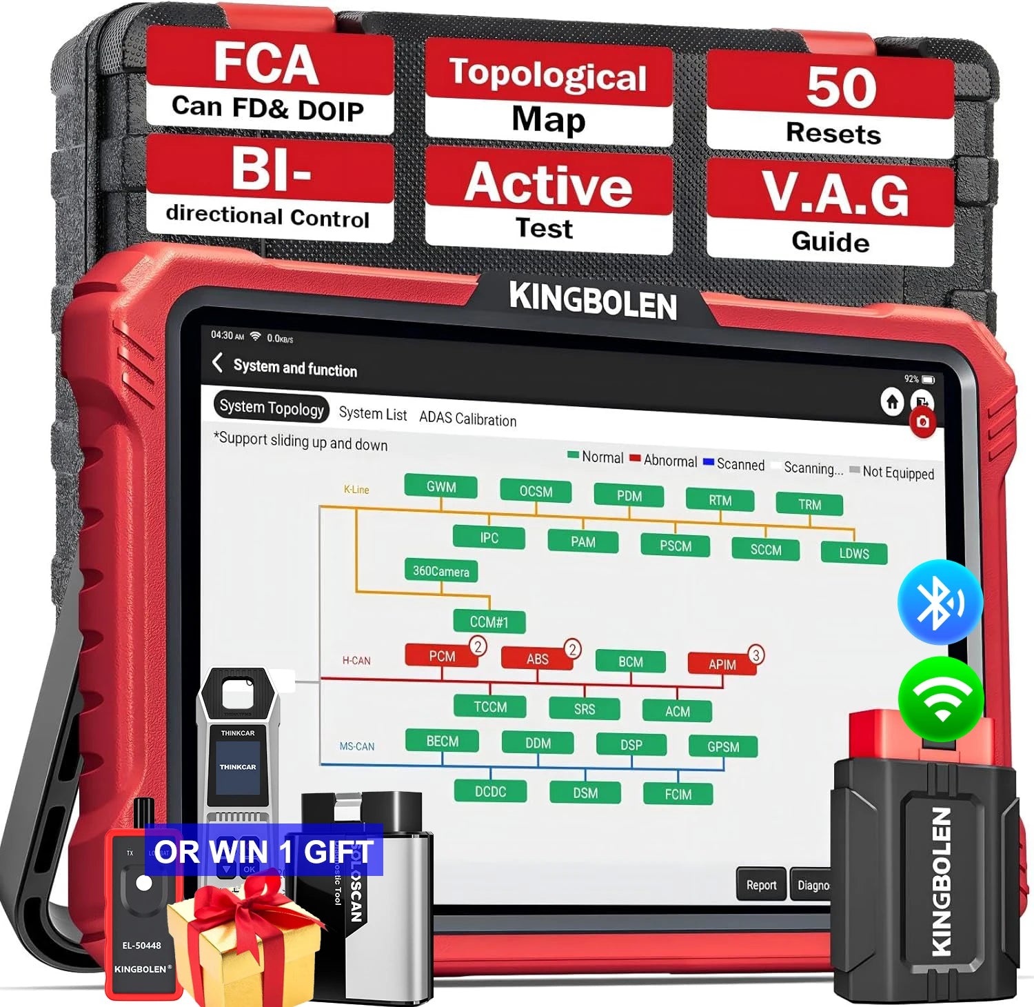 KINGBOLEN K10 Pro Bi-Directional Scanner